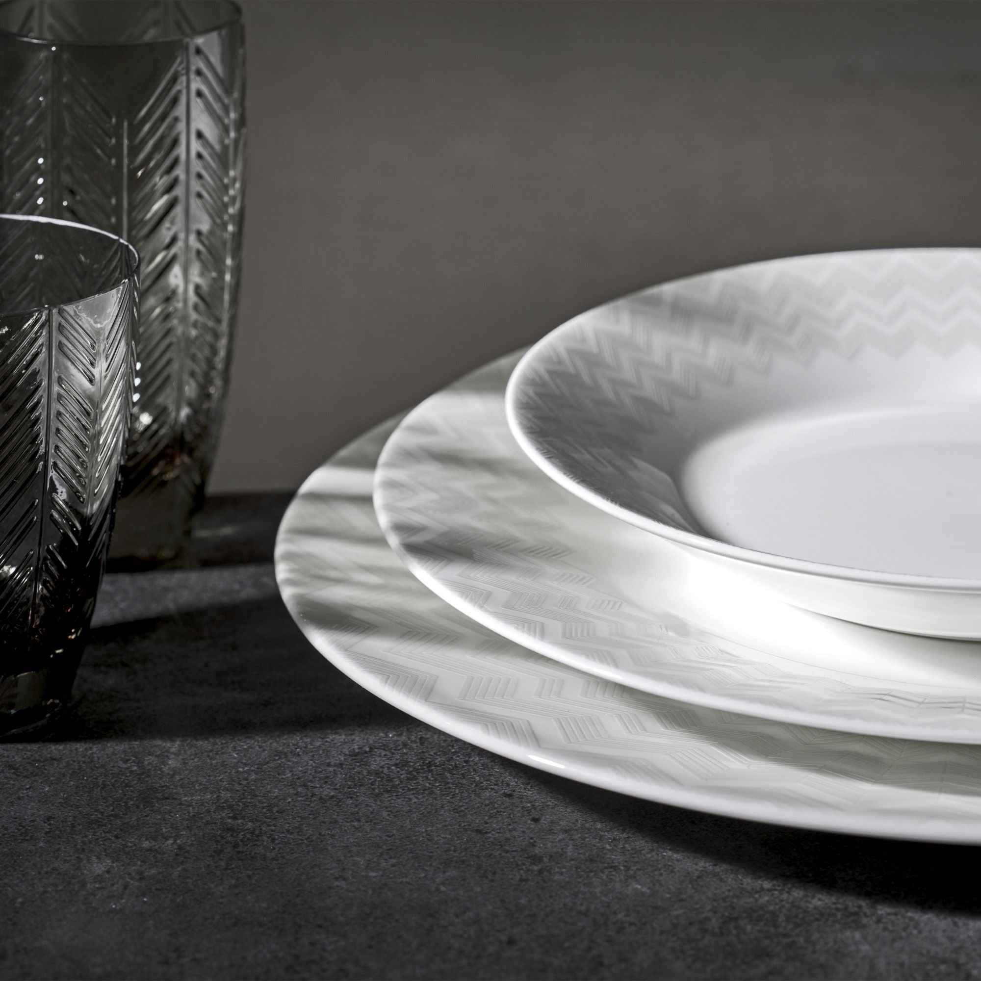 MISSONI - PANE/BREAD or BUTTER PLATES - Ø 15.5 cm - SET 6 PCS